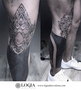 tatuaje-pierna-mandala-Logia-Barcelona-Dasly3   
